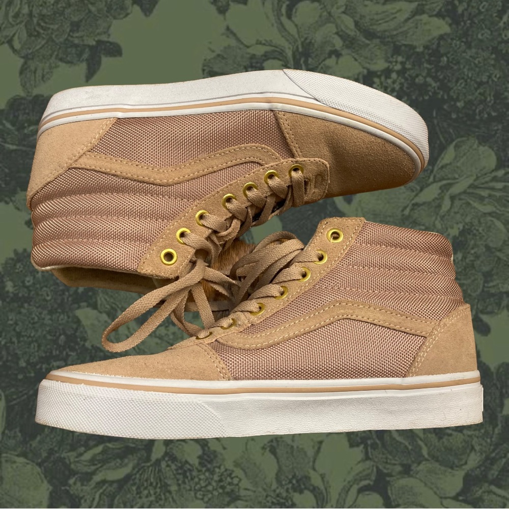 VANS DUSTY ROSE HIGH TOP SNEAKERS WOMENS 7.5